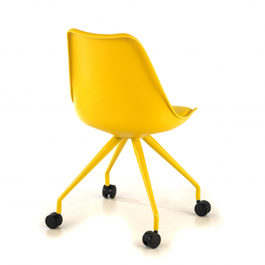silla de escritorio infantil amarillo silla de escritorio plastico sin brazos 8