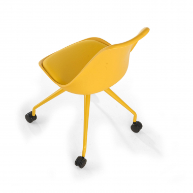 silla de escritorio infantil amarillo silla de escritorio plastico sin brazos 10