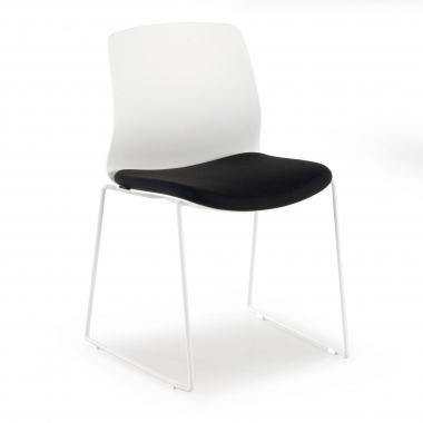 silla confidente negro silla sin brazos tela sin brazos 1