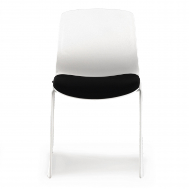 silla confidente negro silla sin brazos tela sin brazos 4