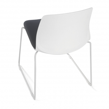 silla confidente gris silla sin brazos tela sin brazos 7