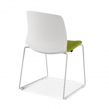 silla confidente verde silla sin brazos tela sin brazos 7
