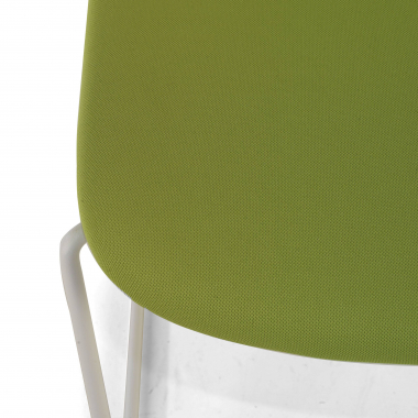 silla confidente verde silla sin brazos tela sin brazos 6