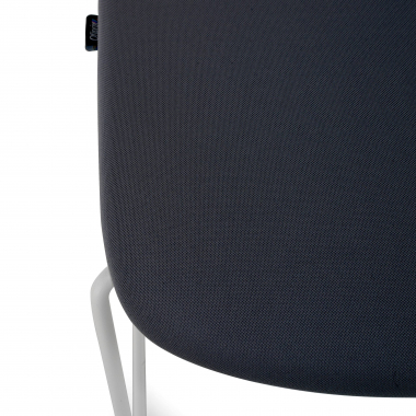 silla confidente blanco gris silla con brazos tela brazos fijos 8