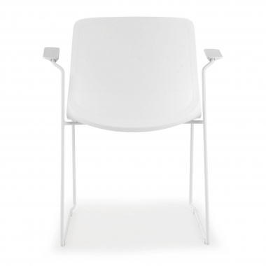 silla confidente blanco azul silla con brazos tela brazos fijos 6