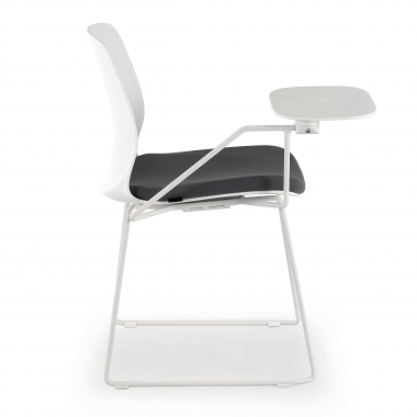 silla con pala blanco gris silla con pala de escritura tela sin brazos 6