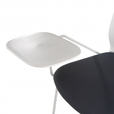 silla con pala blanco gris silla con pala de escritura tela sin brazos 5