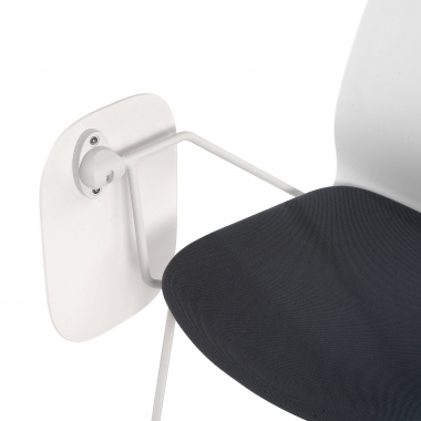silla con pala blanco gris silla con pala de escritura tela sin brazos 4