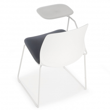 silla con pala blanco gris silla con pala de escritura tela sin brazos 9