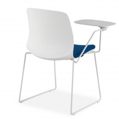 silla con pala blanco azul silla con pala de escritura tela sin brazos 8