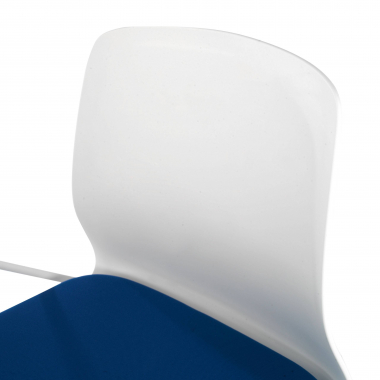 silla con pala blanco azul silla con pala de escritura tela sin brazos 5