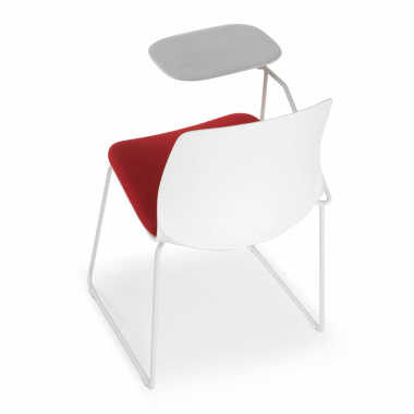 silla con pala blanco rojo silla con pala de escritura tela sin brazos 9