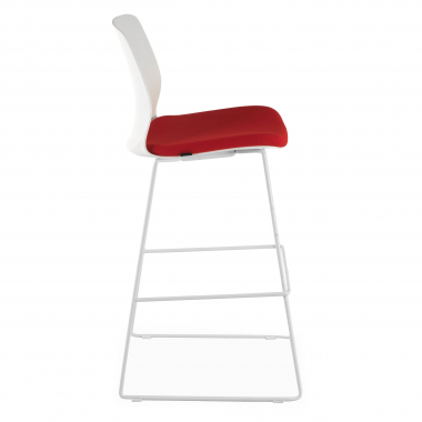 taburete de oficina rojo taburete de oficina tela sin brazos 5