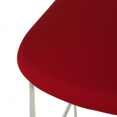 taburete de oficina rojo taburete de oficina tela sin brazos 4