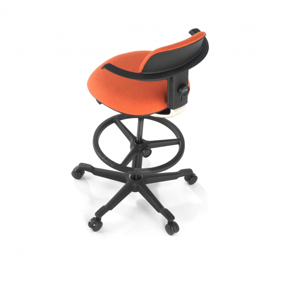 Taburete de Oficina Ergonómico erghos, asiento reclinable, giratorio