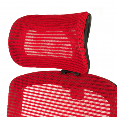 silla de oficina rojo lake malla brazos regulables 1d soporte lumbar reposacabezas 5
