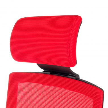 silla de oficina rojo con reposacabezas malla brazos regulables 1d soporte lumbar reposacabezas 6