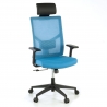 Silla de Escritorio Ergonómica Verdi white con reposacabezas, brazos ajustables