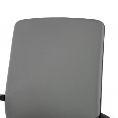 silla confidente gris ecopiel piel sintetica brazos fijos 8