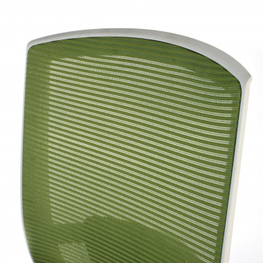 silla ergonomica blanco verde estructura blanca malla brazos regulables 1d soporte lumbar 6