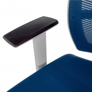silla ergonomica blanco azul estructura blanca reposacabezas malla brazos regulables 1d soporte lumbar reposacabezas 7
