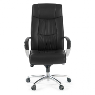 sillon de oficina negro respaldo alto piel sintetica piel sintetica brazos tapizados 7