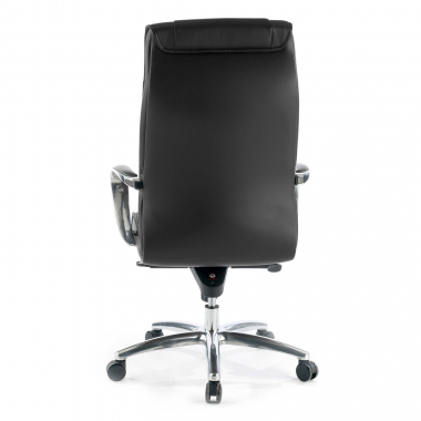 sillon de oficina negro respaldo alto piel sintetica piel sintetica brazos tapizados 6