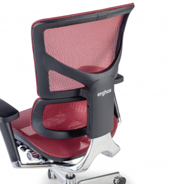 silla ergonomica rojo next2 sin reposacabezas malla brazos regulables 4d doble soporte lumbar 5