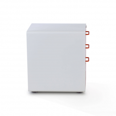 cajonera de escritorio blanco naranja zole 7