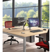 Soporte monitor Erghos, brazo monitor individual, aluminio