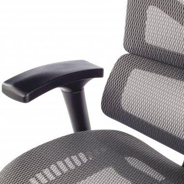 silla ergonomica gris next1 con reposacabezas malla brazos regulables 4d soporte lumbar reposacabezas 5