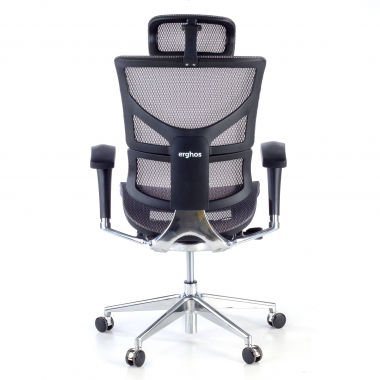 silla ergonomica gris next2 con reposacabezas malla brazos regulables 4d soporte lumbar reposacabezas 7