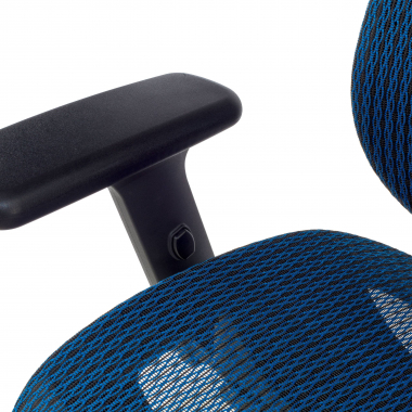 silla ergonomica azul locktech malla brazos regulables 1d soporte lumbar reposacabezas 6
