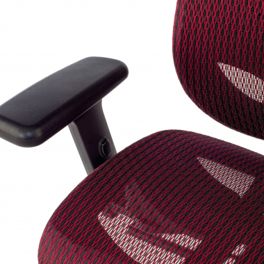 silla ergonomica rojo locktech malla brazos regulables 1d soporte lumbar reposacabezas 6