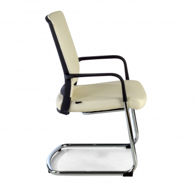 silla confidente blanco ecopiel piel sintetica brazos fijos 4
