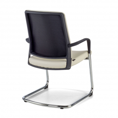 silla confidente blanco ecopiel piel sintetica brazos fijos 6