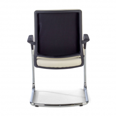 silla confidente blanco ecopiel piel sintetica brazos fijos 7