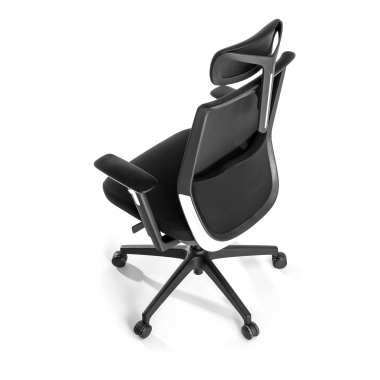 silla de oficina negro red con reposacabezas malla brazos regulables 3d reposacabezas 7