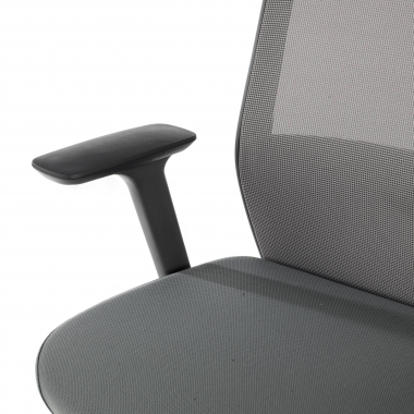 silla de oficina gris red con reposacabezas malla brazos regulables 3d reposacabezas 5