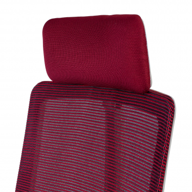 silla de oficina barata blanco rojo estructura blanca malla brazos regulables 4d soporte lumbar reposacabezas 12