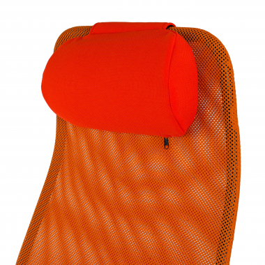 silla de oficina naranja sigma malla brazos fijos reposacabezas 7
