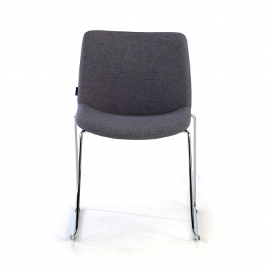 silla confidente negro sin brazos tela brazos fijos 3