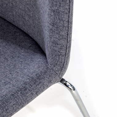 silla confidente negro sin brazos tela brazos fijos 5