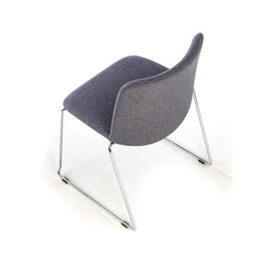 silla confidente negro sin brazos tela brazos fijos 9