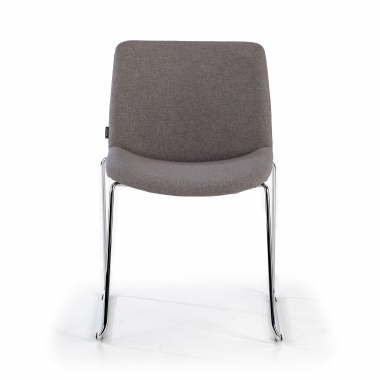 silla confidente gris sin brazos tela brazos fijos 3