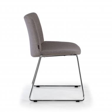 silla confidente gris sin brazos tela brazos fijos 4