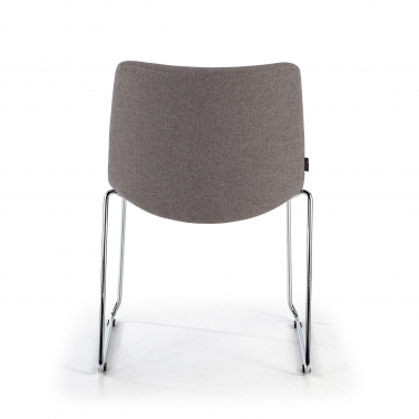 silla confidente gris sin brazos tela brazos fijos 9