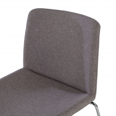 silla confidente gris sin brazos tela brazos fijos 6