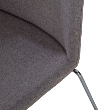 silla confidente gris sin brazos tela brazos fijos 7