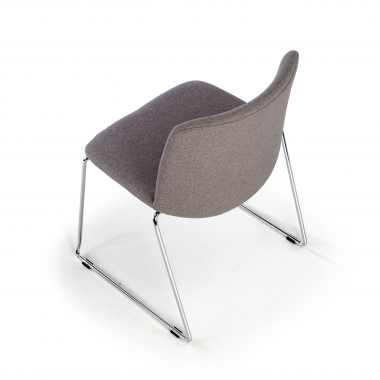 silla confidente gris sin brazos tela brazos fijos 10